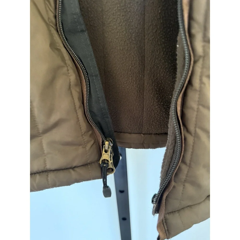 Vintage polo ralph lauren brown puffer jacket‎ Size L Retro Y2K Men's